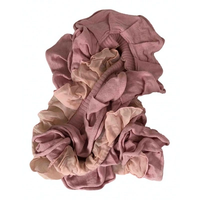 Pre-owned Juicy Couture Scarf In Pink