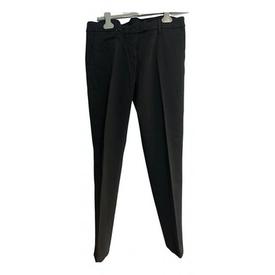 Pre-owned Dondup Chino Trousers In Black