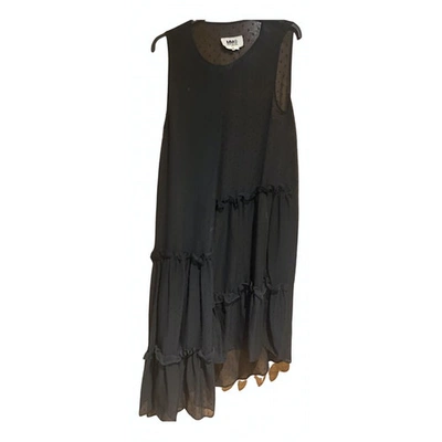 Pre-owned Mm6 Maison Margiela Mid-length Dress In Black