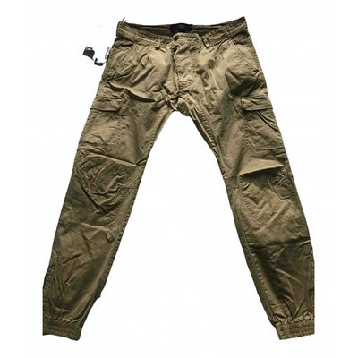 Pre-owned Replay Trousers In Camel