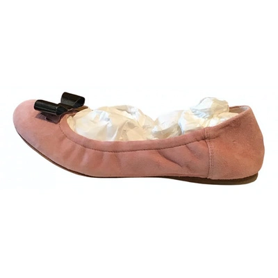Pre-owned Moschino Cheap And Chic Ballet Flats In Pink