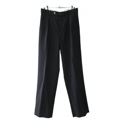 Pre-owned Roseanna Wool Large Trousers In Navy