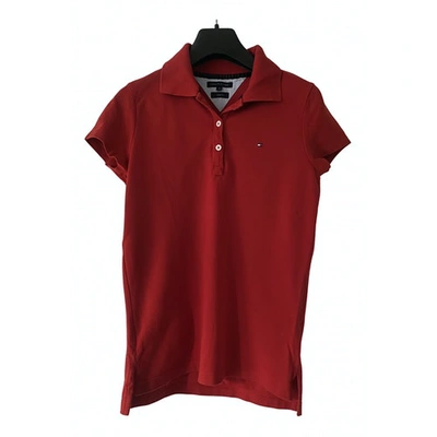 Pre-owned Tommy Hilfiger Red Cotton Top