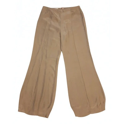 Pre-owned Emporio Armani Silk Large Pants In Other