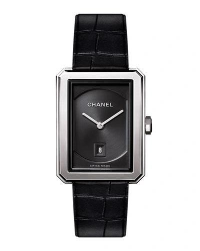 Pre-owned Chanel Boy-friend Stainless Steel Watch, Medium Size