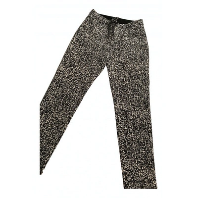 Pre-owned Pinko Carot Trousers In Black