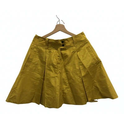 Pre-owned Jcrew Silk Mid-length Skirt In Yellow