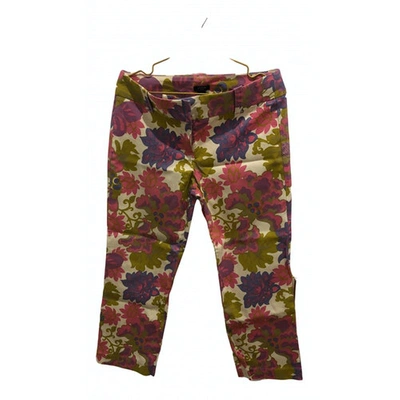 Pre-owned Jcrew Straight Pants In Multicolour