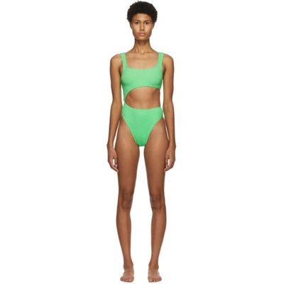 Bound By Bond-eye Green The Maya One-piece Swimsuit In Neon Green