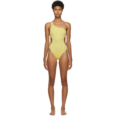 Bound By Bond-eye Yellow The Milan One-piece Swimsuit In Daisy