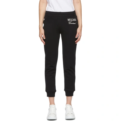 Moschino Black Couture Lounge Pants In A1555 Black