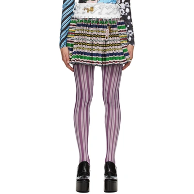 Chopova Lowena Multicolor Sato Wool Miniskirt