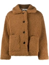 Apparis Charlotte Faux-shearling Jacket In Brown