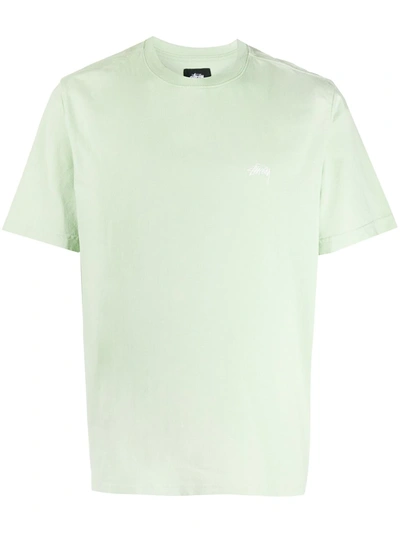 Stussy Embroidered Logo T-shirt In Green