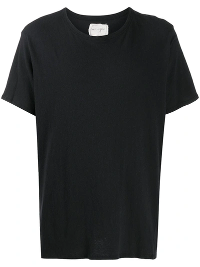 Greg Lauren Graphic Print Cotton T-shirt In Black