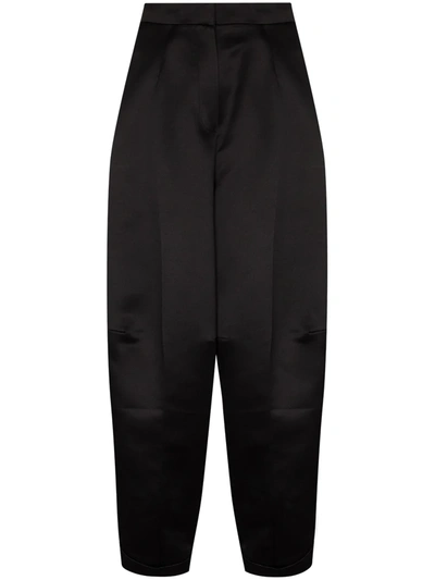 Anouki High-waist Cropped Trousers In Black
