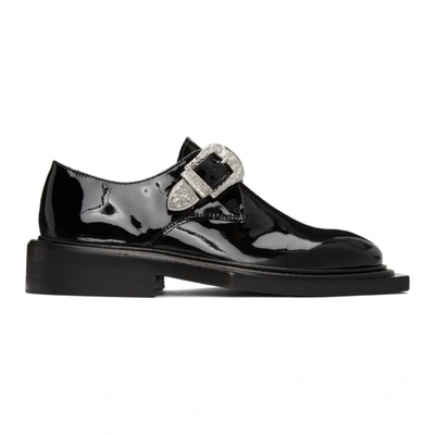 Martine Rose Oversize-sole Buckled Loafers In Black