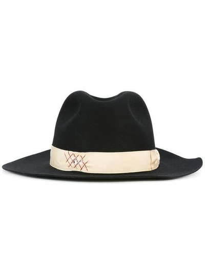 Borsalino X Nick Fouquet Beaver Felt Fedora Hat In Black