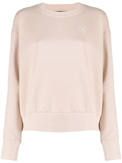 Adidas By Stella Mccartney Cotton Sweatshirt In Pink