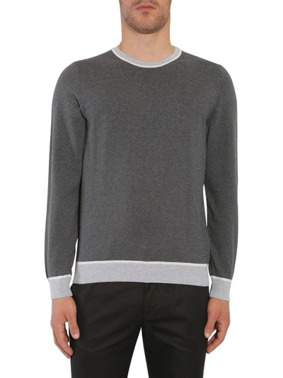 Hugo Boss Men's Grey Cotton Sweatshirt