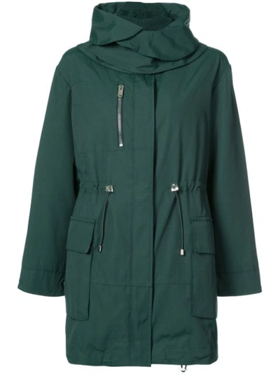 Proenza Schouler Hooded Canvas Parka, Green