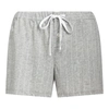 Ralph Lauren Striped Cotton-blend Sleep Short In Grey Stripe