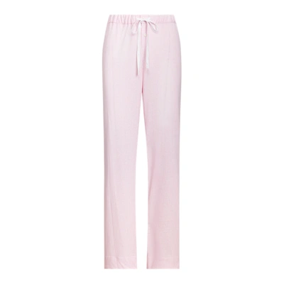 Ralph Lauren Striped Jersey Pajama Pant In Pink Stripe