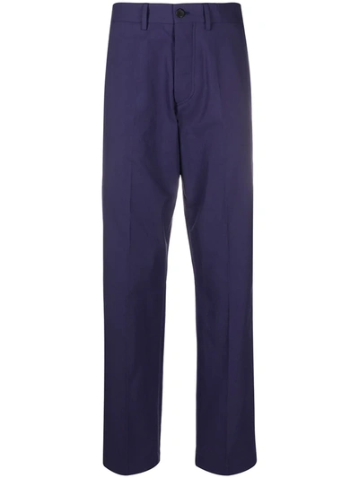 Paul Smith Straight-leg Trousers In Blue