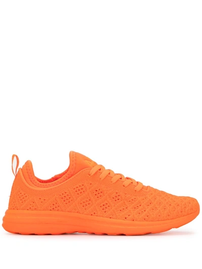 Apl Athletic Propulsion Labs Techloom Knitted Low-top Sneakers In Orange