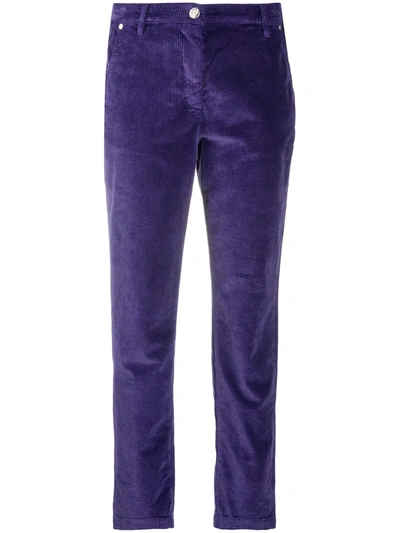 Jacob Cohen Marina Corduroy Trousers In Purple