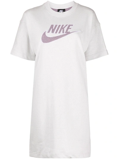 Nike Sportswear T-shirt Dress In Platinum Tint/ Multi Colour