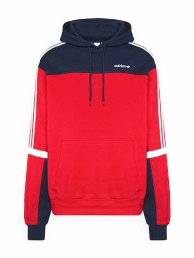 Adidas Originals Red Hoodie 'classics' Sweatshirt