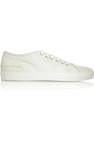 Common Projects 40mm Tournament Super Leather Sneakers In White