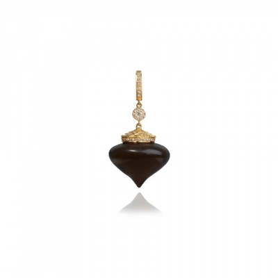 Annoushka Touch Wood 18ct Gold Diamond Large Ebony Charm