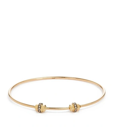 Annoushka 18ct Yellow Gold Sapphire Medium/large Charm Bangle