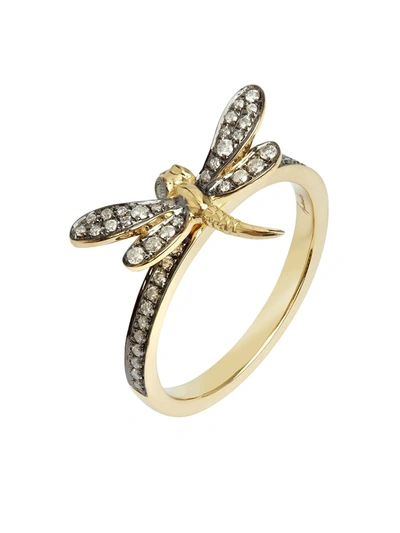 Annoushka Love Diamonds 18ct Gold Diamond Dragonfly Ring