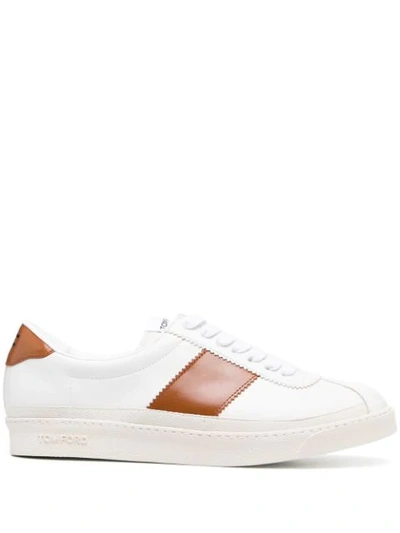 Tom Ford Bannister Low-top Sneakers In White