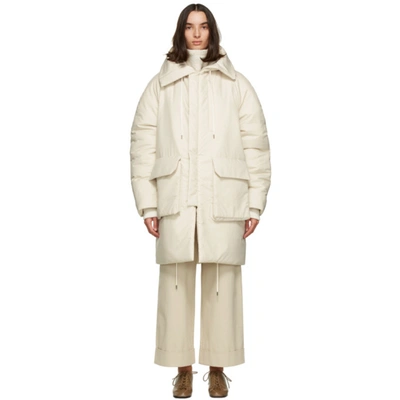 Julia Jentzsch Beige Recycled Down Yulia Coat In Cloud