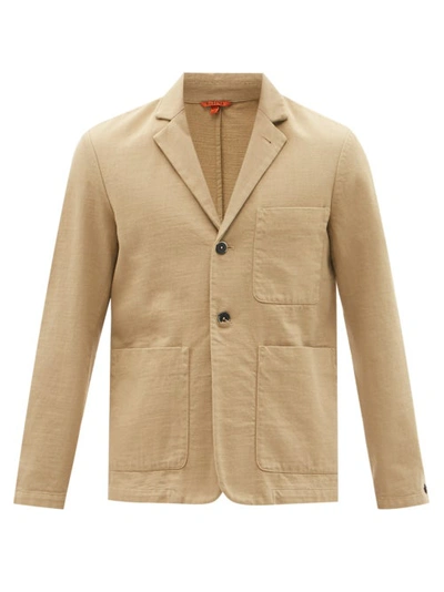 Barena Venezia Refada Single-breasted Cotton-twill Blazer In 360 Khaki