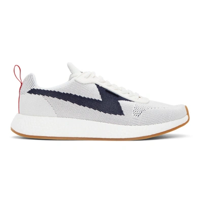 Ps By Paul Smith Men's Zeus Knit Low Top Sneakers In White 1