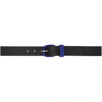 Ps By Paul Smith Black Cord Buckle Belt In Black 79