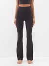 Lululemon Groove Super-high-rise Flared Pants Nulu In Black