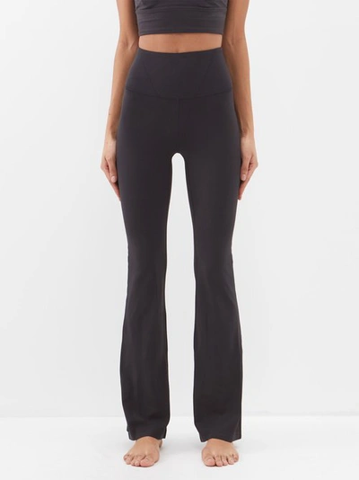 Lululemon Groove Super-high-rise Flared Pants Nulu In Black