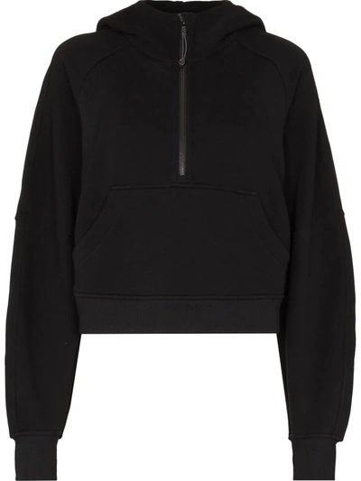 Lululemon Black Scuba Oversized Half-zip Cropped Hoodie | ModeSens