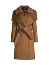 Mackage Shia Water Resistant Wool Coat With Removable Puffer Insert In Neutral