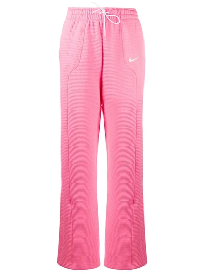 Nike Logo Print Track Pants In Pink