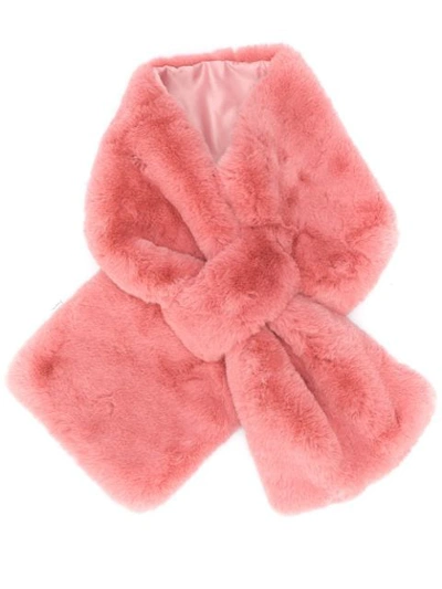 Apparis Luna Faux-fur Scarf In Pink