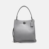 Coach Charlie Bucket Bag In Pewter/granite