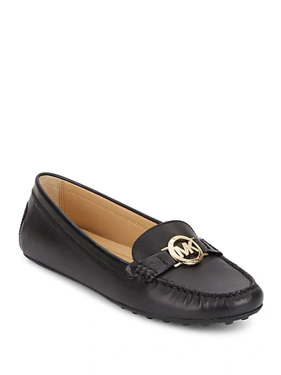 Michael Michael Kors Women's Molly Leather Loafers In Black
