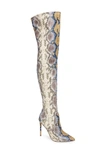Steve Madden Women's Vanquish Over-the-knee Thigh-high Boots In Multi Snake Print